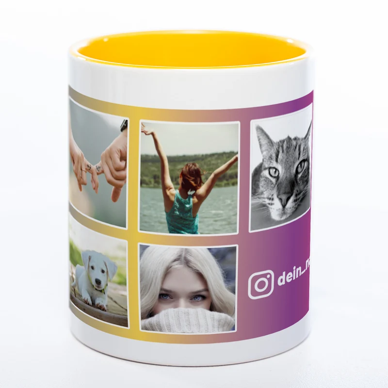 Dein Insta-Feed als Tasse spülmaschinenfest | Jetzt selbst gestalten!