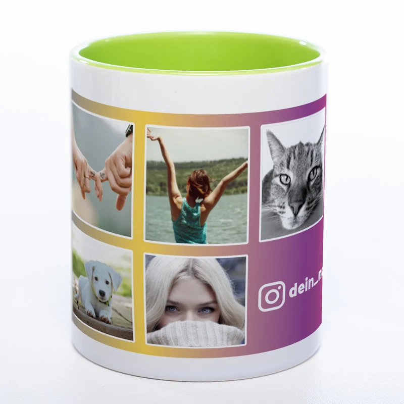 Dein Insta-Feed als Tasse spülmaschinenfest | Jetzt selbst gestalten!
