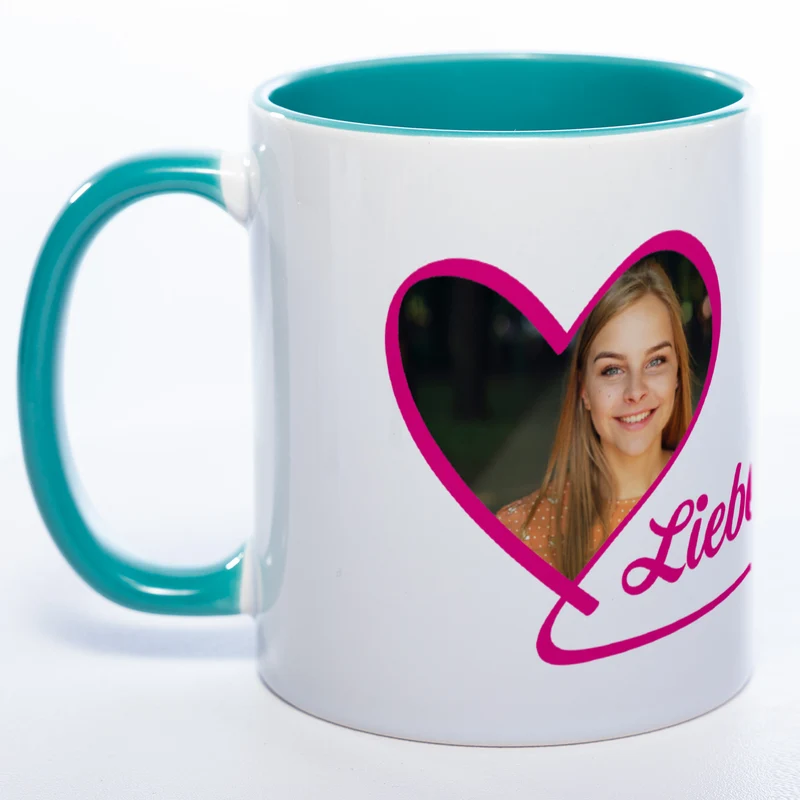 Spülmaschinenfeste Tasse "Lieblingsmensch" mit Foto (HD Druck) | Jetzt selbst gestalten!