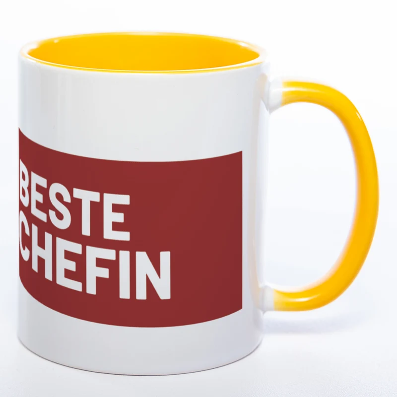 Tasse "Beste Chefin" mit Foto (HD Druck) | Jetzt selbst gestalten! Spülmaschinenfest