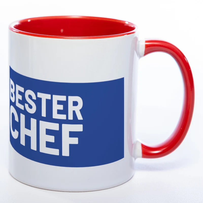Tasse "Bester Chef" mit Foto (HD Druck) | Jetzt selbst gestalten! Spülmaschinenfest