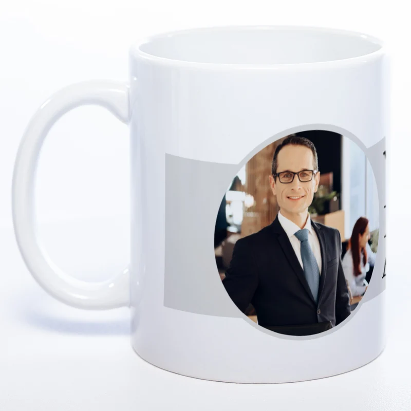Tasse "Weltbester Anwalt" mit Foto (HD Druck) | Jetzt selbst gestalten! spülmaschinenfest