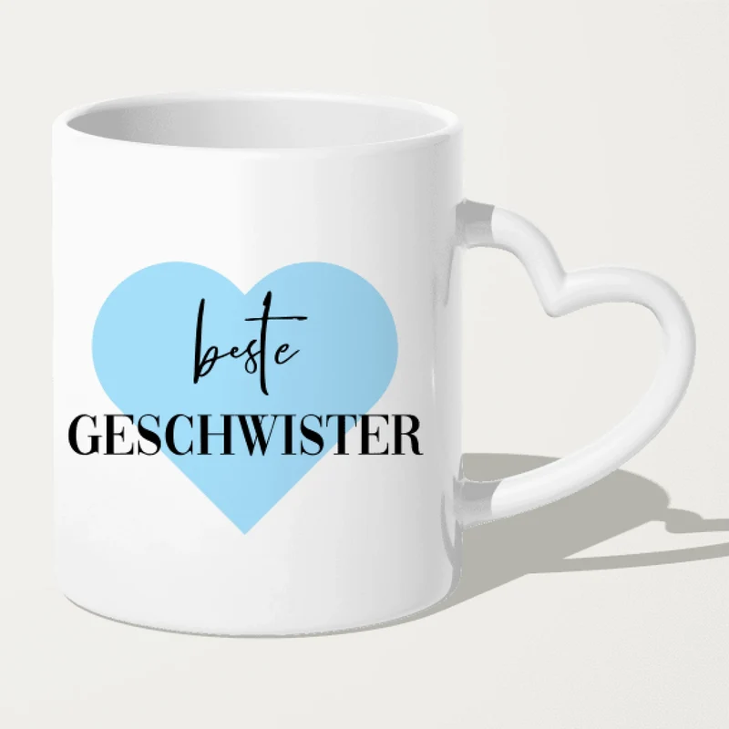 Personalisierte Tasse - Beste Geschwister (3 Kinder)