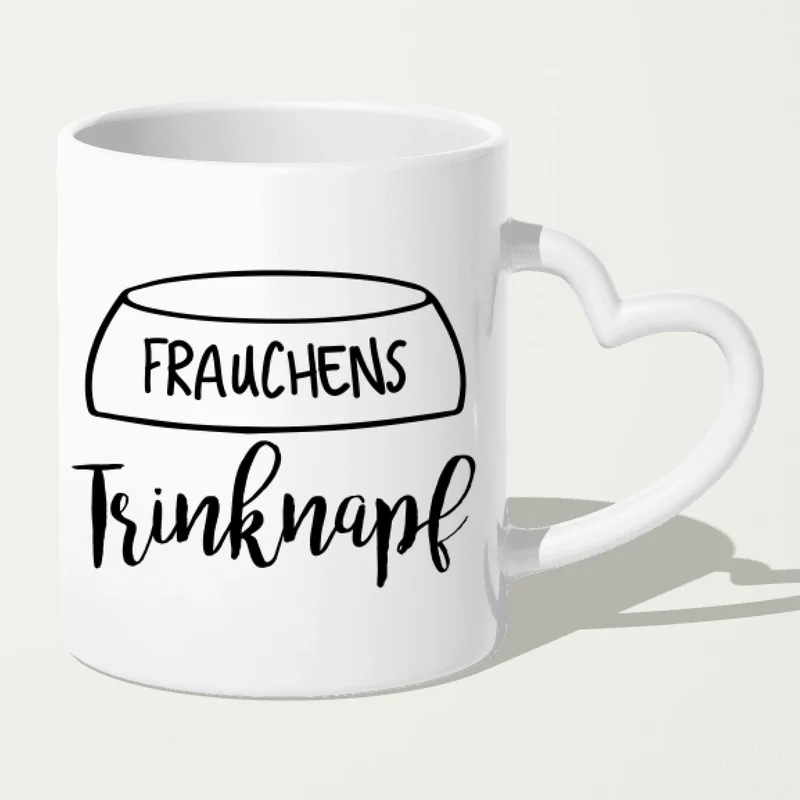 Personalisierte Tasse 1 Frau + 3 Hunde
