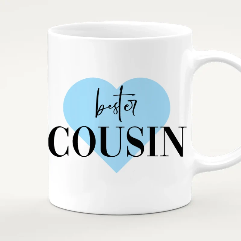 Personalisierte Tasse - 1 Teenager (m) + 1 Kind (m/w) + 1 Kleinkind (m/w)