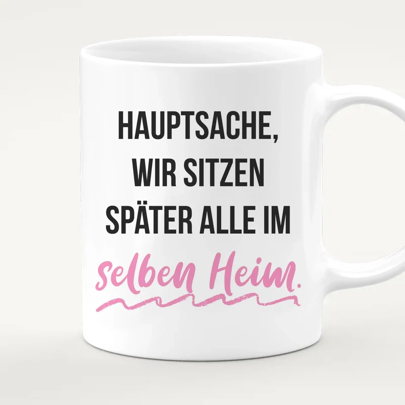 Personalisierte Tasse - Beste Freundinnen mit Jacken (4 Freundinnen)