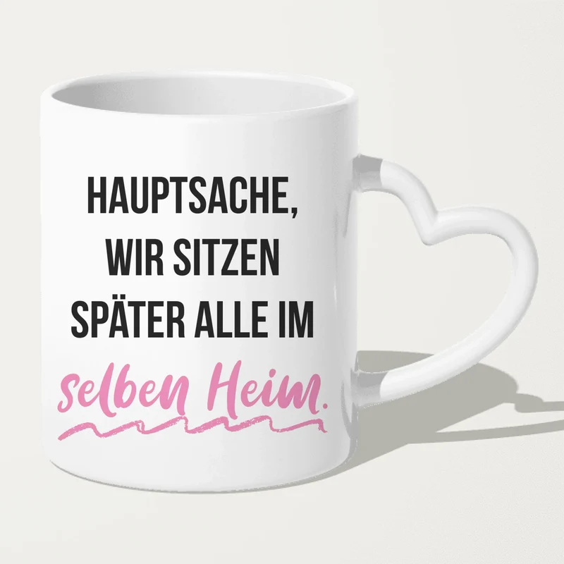 Personalisierte Tasse - Beste Freundinnen mit Jacken (4 Freundinnen)