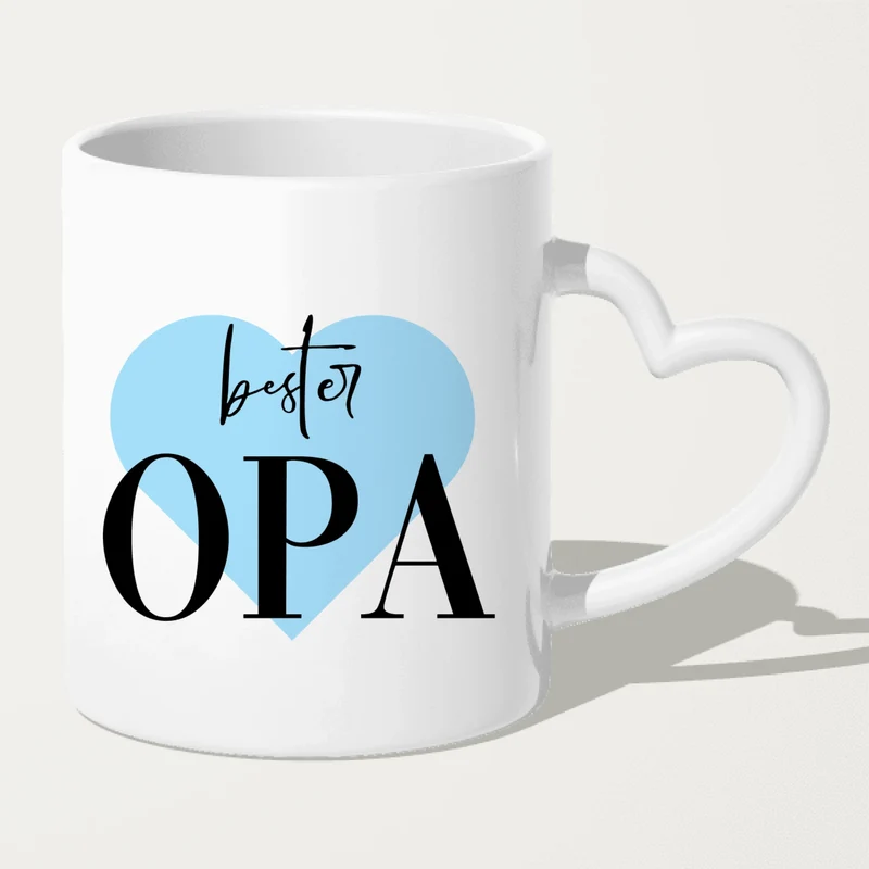 Personalisierte Tasse für Opa (1 Frau + 1 Opa)