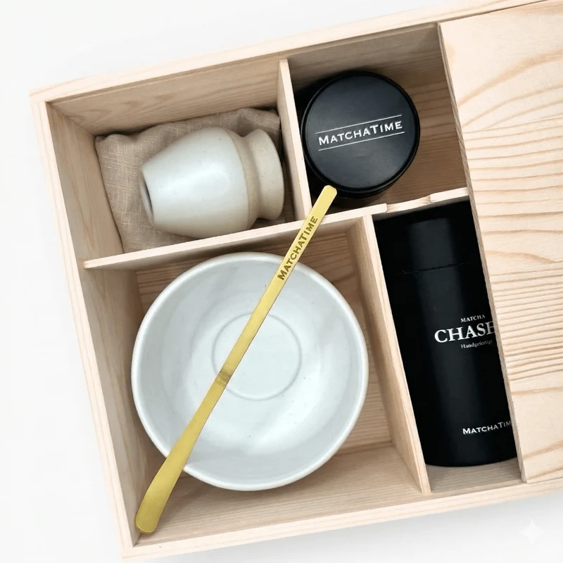 Premium Matcha Set in Holzbox (AAA+ Ceremonial Grade, 30g)