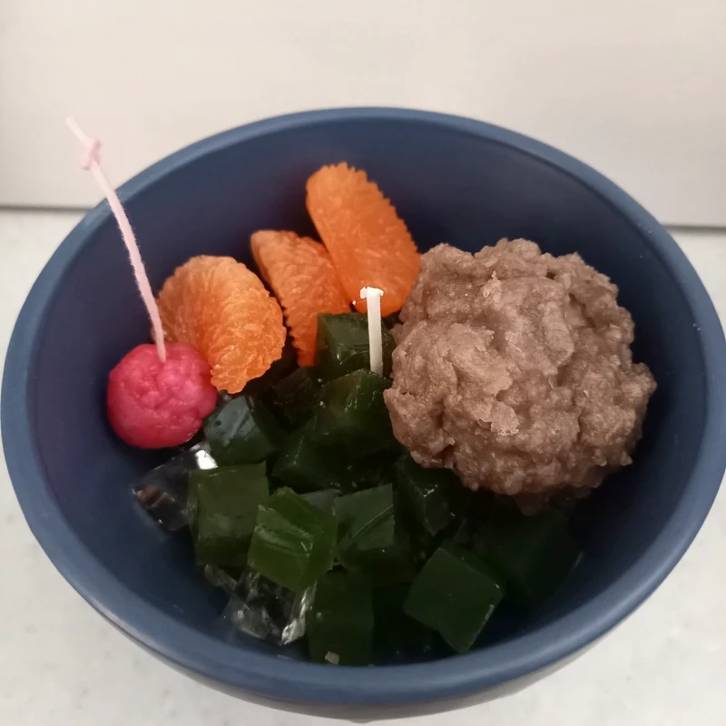 抹茶あんみつキャンドル