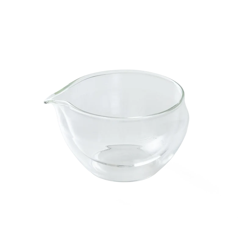ORIGAMI Glass Katakuchi Matcha Bowl