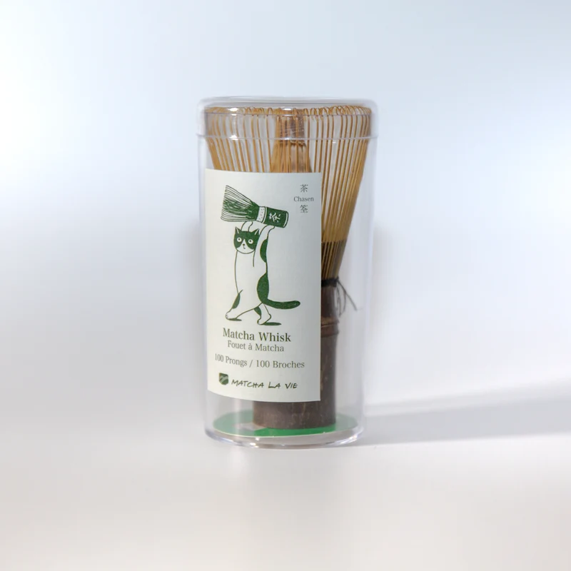 Purple Bamboo Matcha Whisk Chasen – 100 Prongs