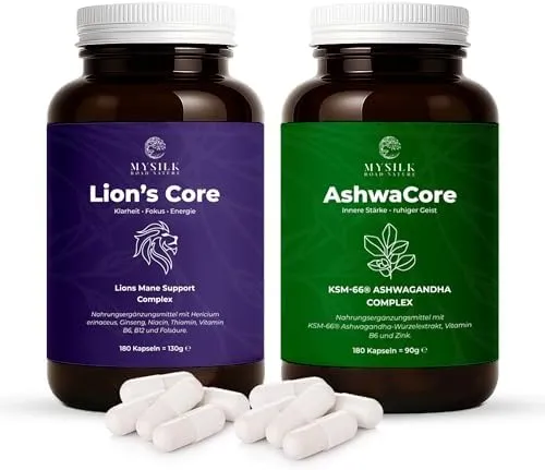 Lion's Mane & Ashwagandha Set – LionsCore™ + AshwaCore