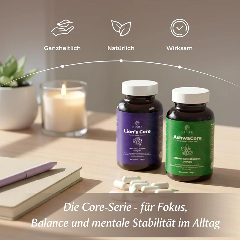 Lion's Mane & Ashwagandha Set – LionsCore™ + AshwaCore
