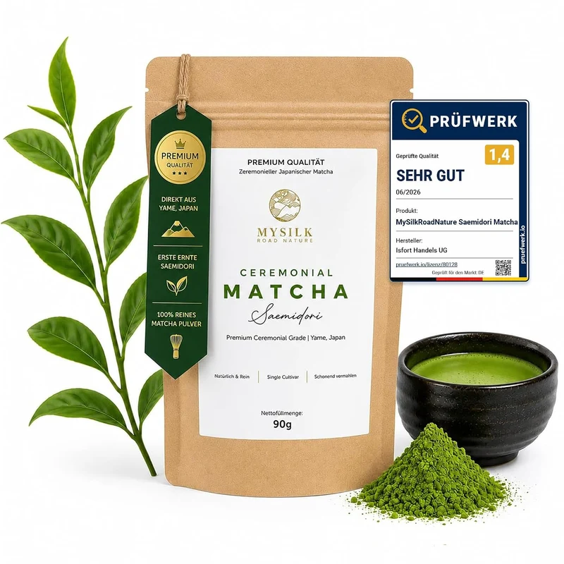 Matcha Ceremonial Grade 90 g – Saemidori Single Cultivar aus Yame (Sparpackung)
