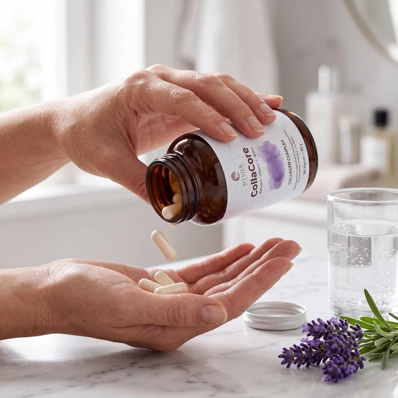 Kollagen Kapseln Typ I–V – mit Biotin & Hyaluronsäure, 180 Stück | CollaCore