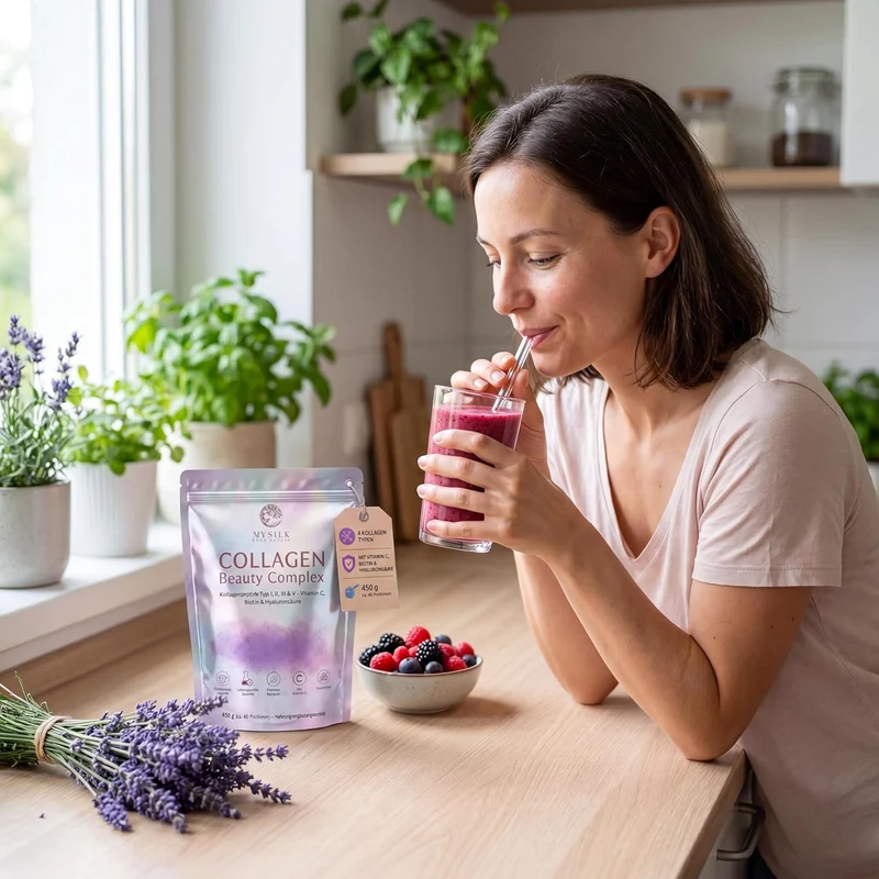 Kollagenpulver Typ I–V 450 g – mit Vitamin C, Biotin & Hyaluronsäure, geschmacksneutral