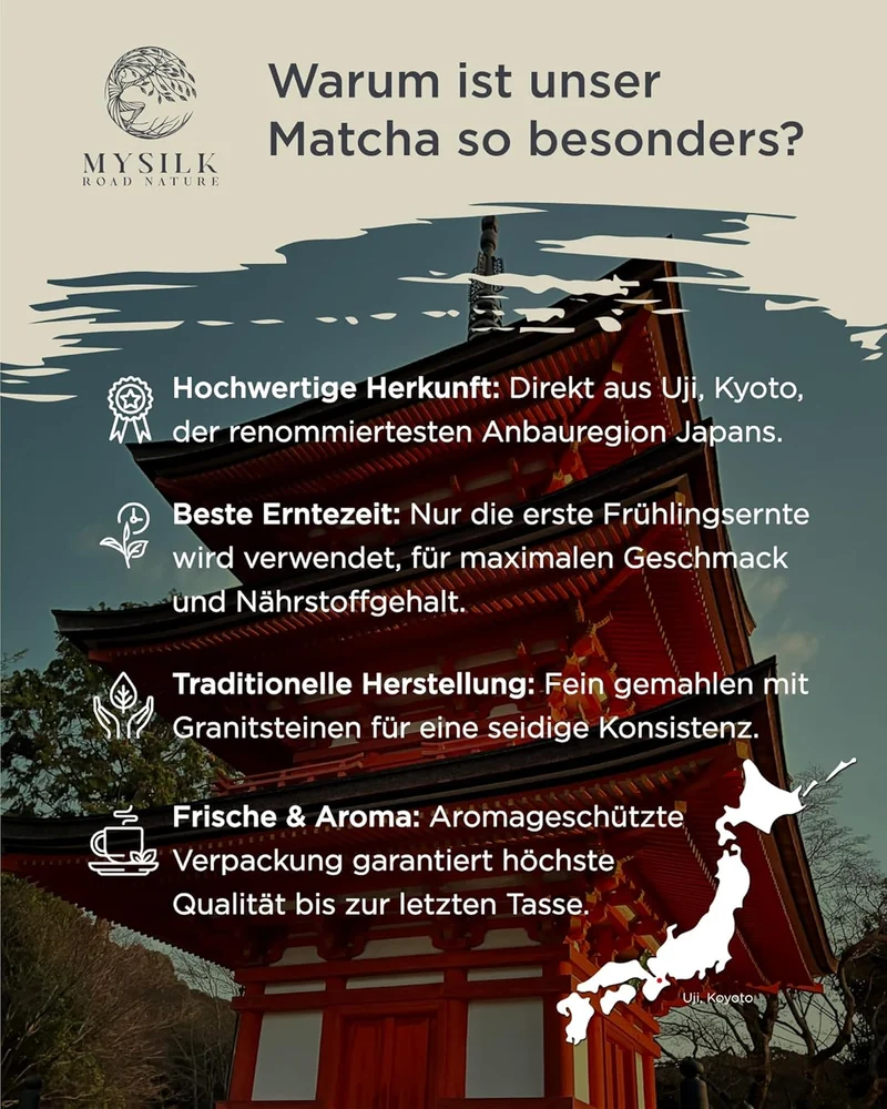 Matcha Pulver Culinary Grade 30 g – japanischer Grüntee aus Uji für Latte & Backen