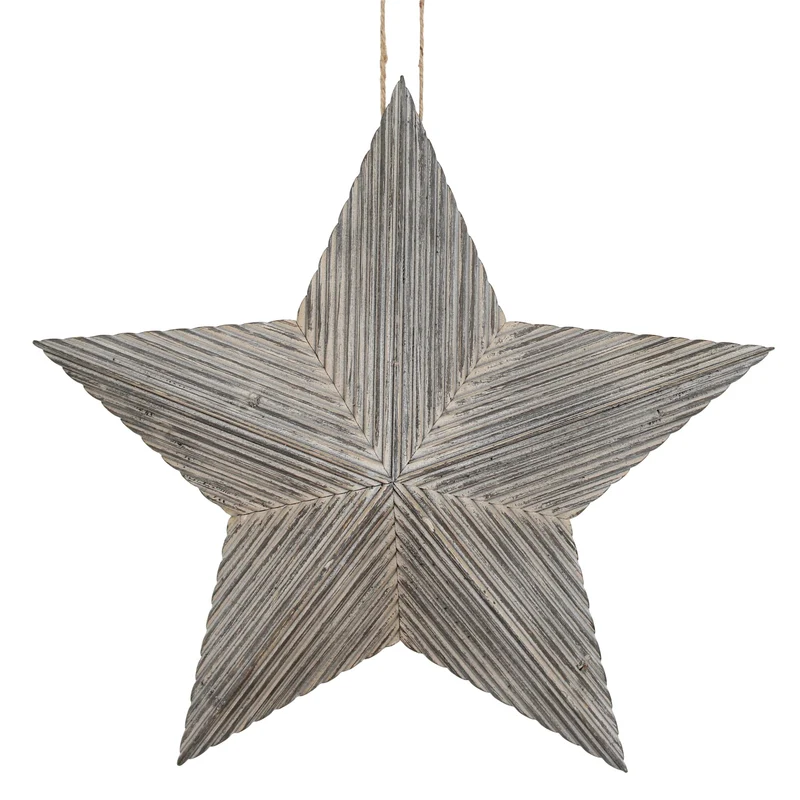 Star fir wood with hanger 45.5x6.5x44cm FSC 100% Grey-wash