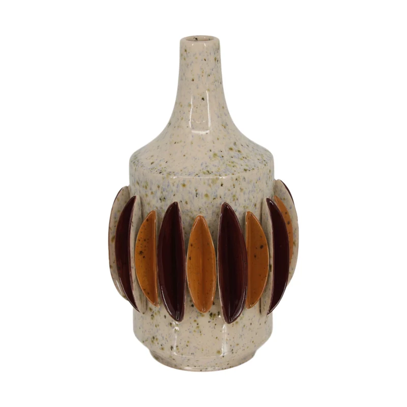 Vase shells ceramic 20x20x34cm Multi