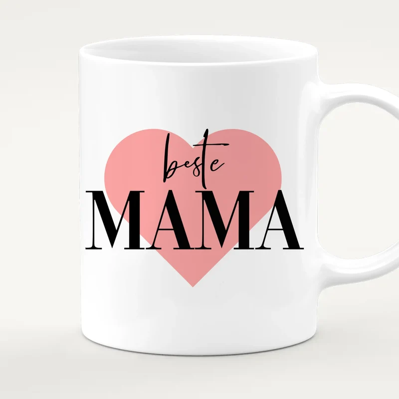 Personalisierte Tasse mit Mutter/Tochter/Sohn (2 Töchter + 1 Sohn)