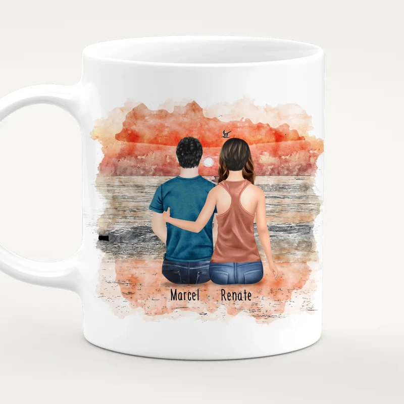 Personalisierte Tasse mit Mutter/Sohn (1 Sohn)