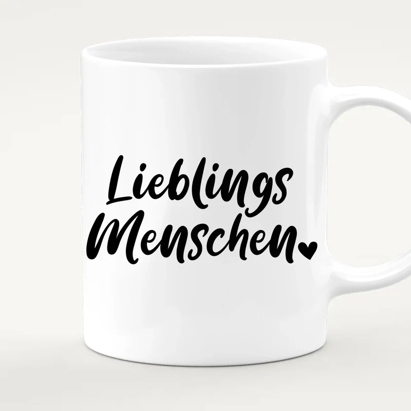 Personalisierte Tasse für Beste Freundinnen (7 Freundinnen)