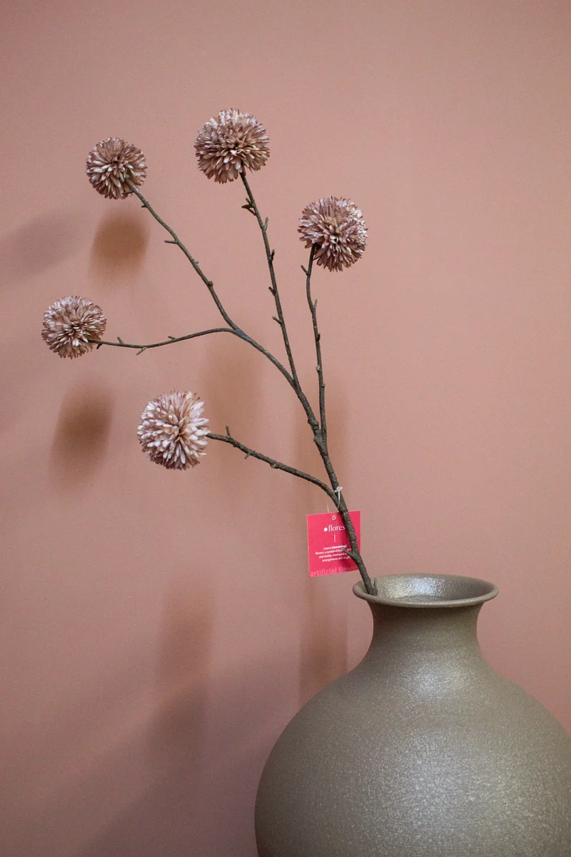 Pompom XL x5 L100cm mauve