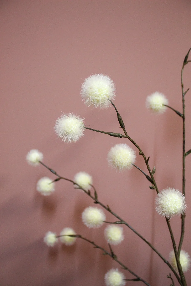 Pompom L91cm cream