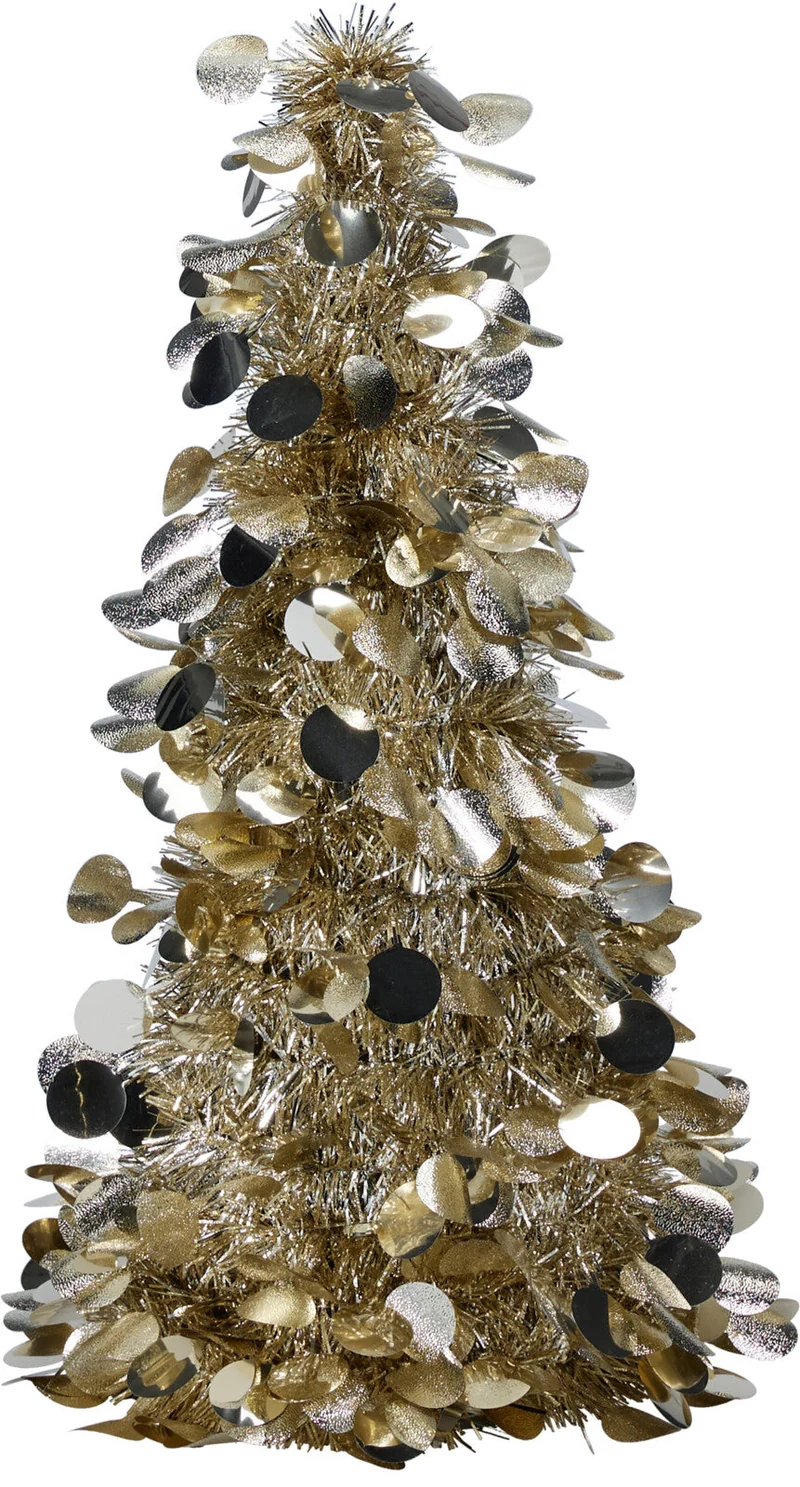 BOOM TINSEL D19 H46CM CHAMPAGNE