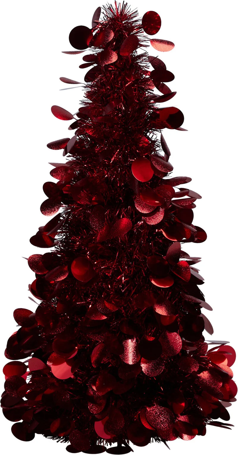 BOOM TINSEL D19 H46CM ROOD