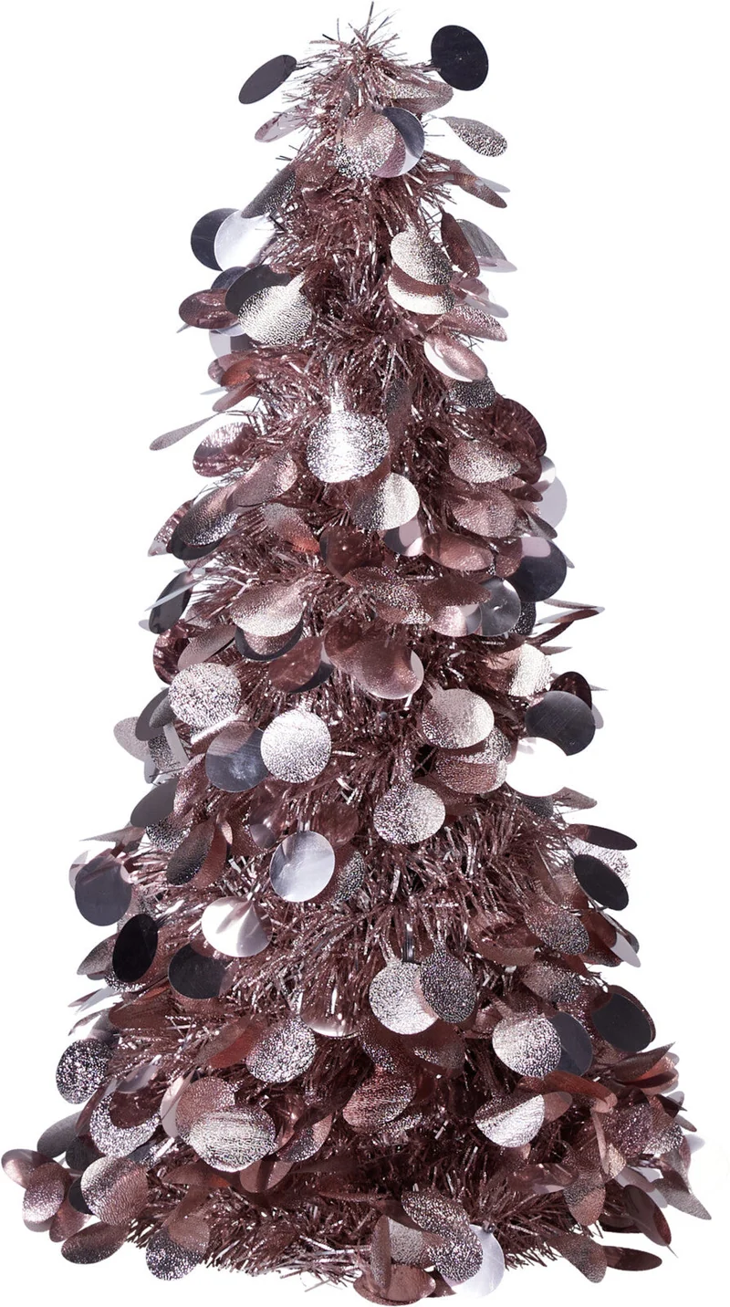 BOOM TINSEL D19 H46CM ROZE