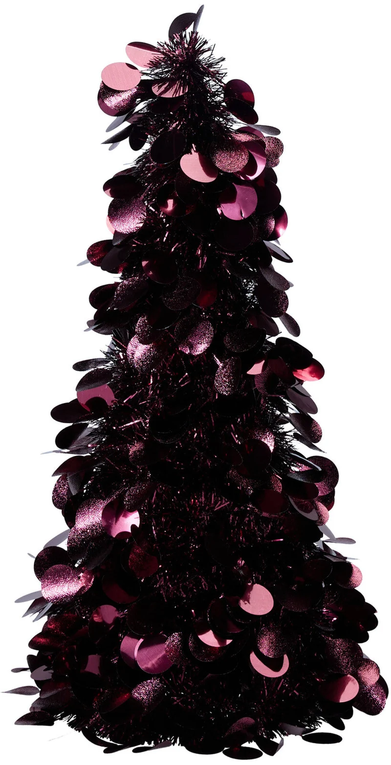 BOOM TINSEL D19 H46CM BORDEAUX