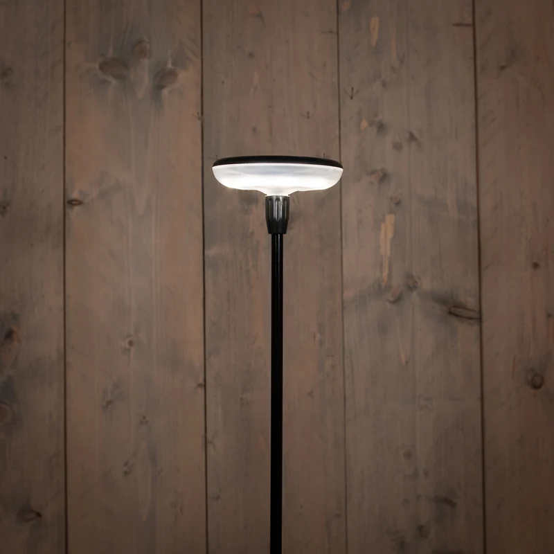 SOLAR-LED-Lampe mit Bewegungssensor, warmweiß, 76 x 9,6 cm, schwarz