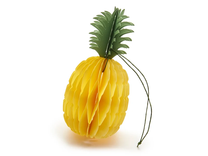 Ananas-Anhänger gelb Ø8x16cm