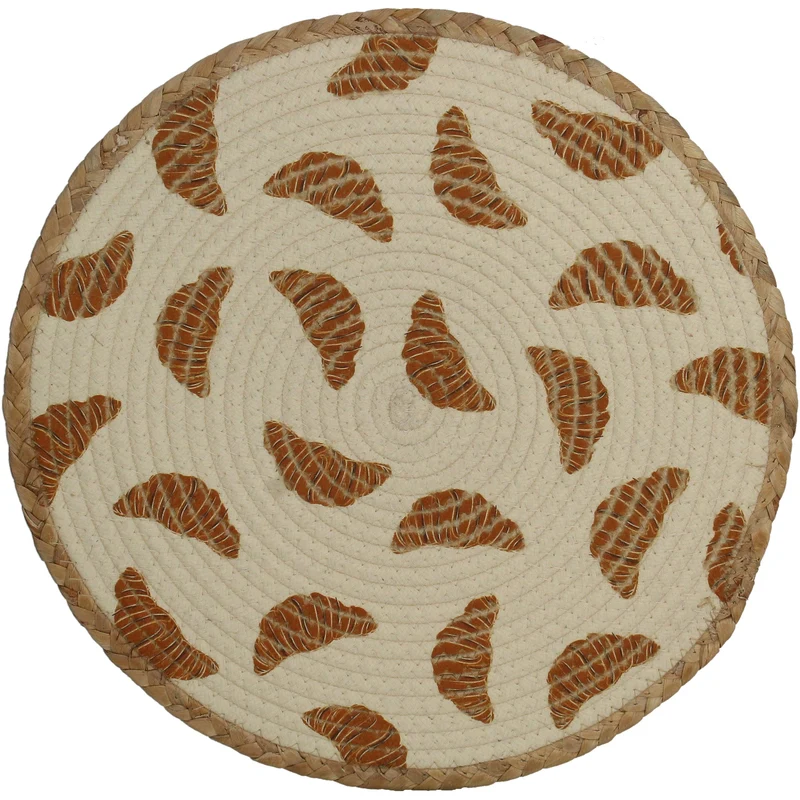 Tischset Croissant Polyester Elfenbein 38x38x0.6cm