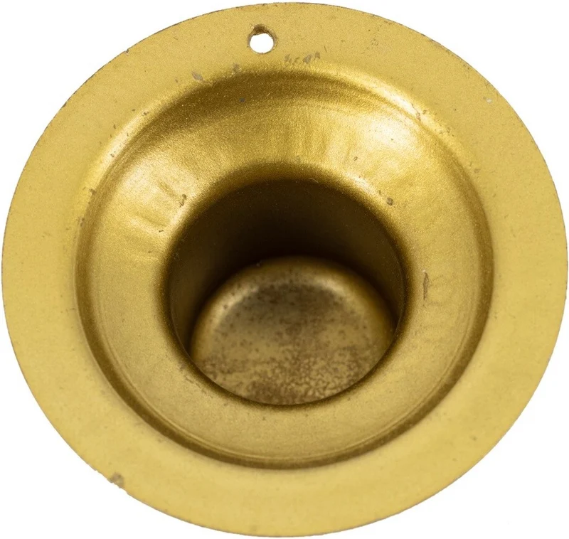 Kandelaartje rond metaal 3x5m5x2cm goud