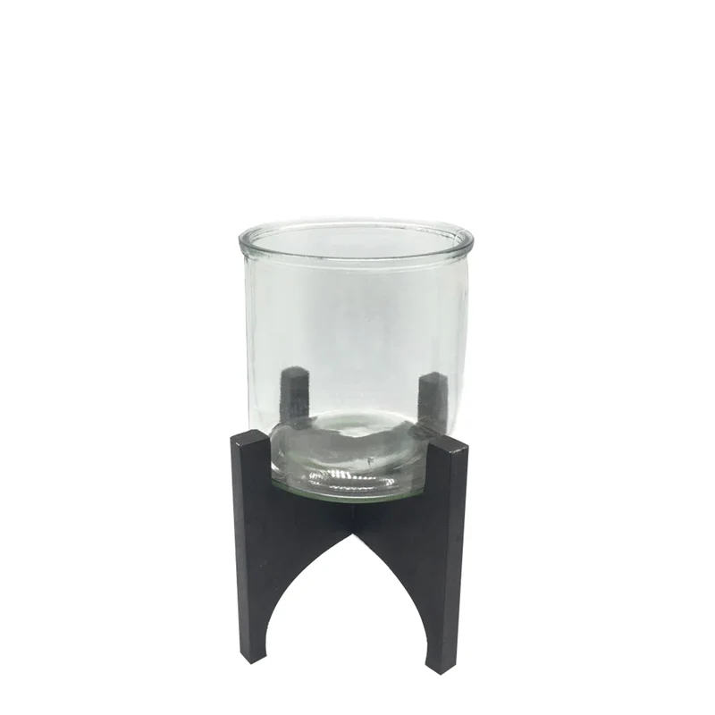 Vase Tromso Metall D15 H30cm Schwarz