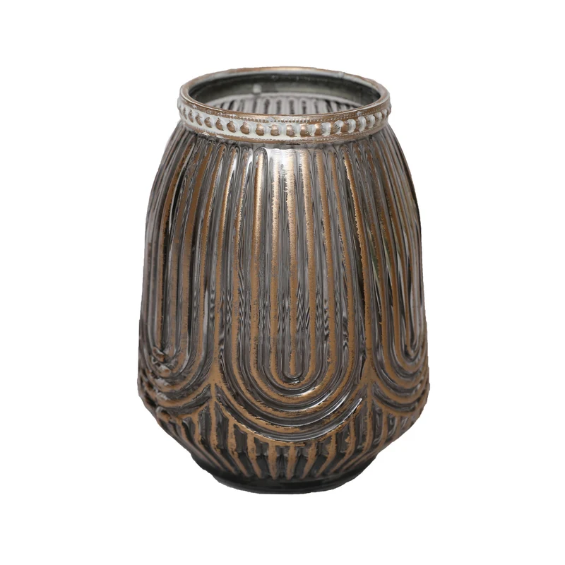 Vase Cadiz Metall 20x16x26cm Antik Gold