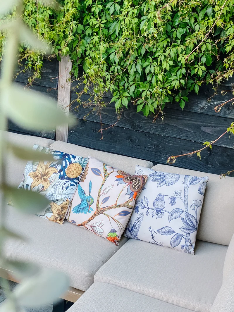 OUTDOOR-KISSEN STILLLEBEN MIT BLUMEN 45X45CM