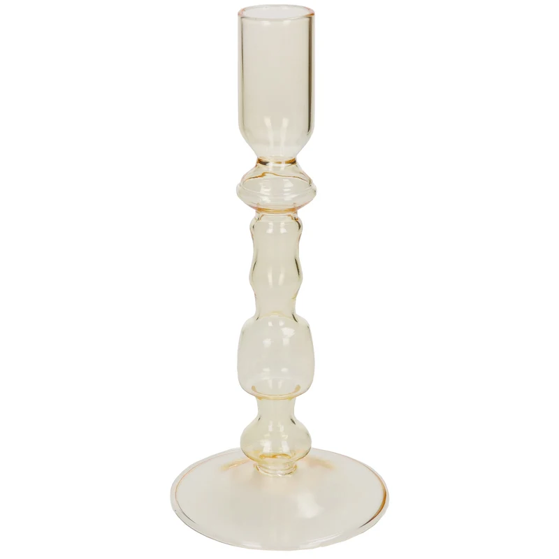 Vase Glas Braun 8x8x16cm