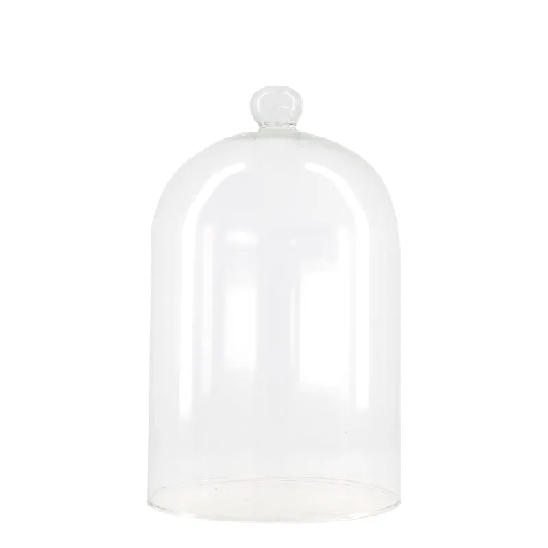 Vase recycled glass Ø18x28cm Beige