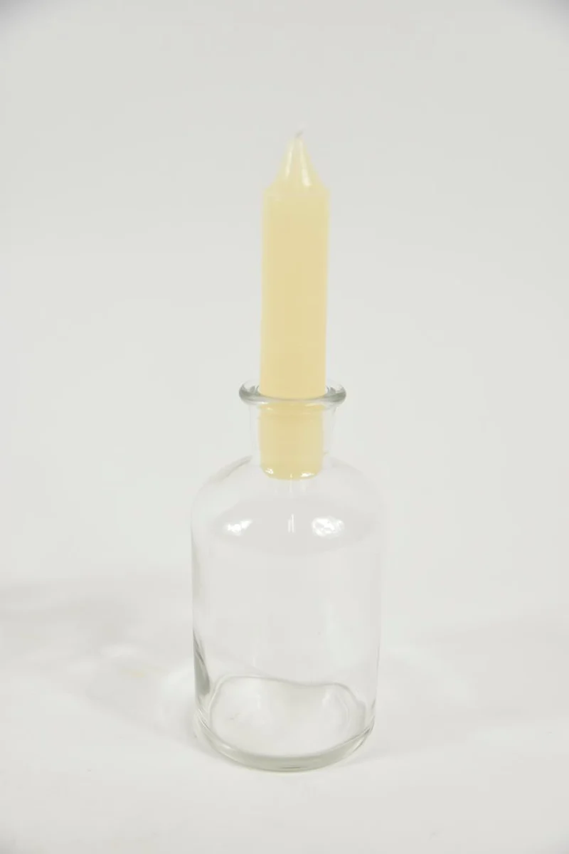 Tafellamp "Spoel met touw" naturel 7,5x7,5x12cm