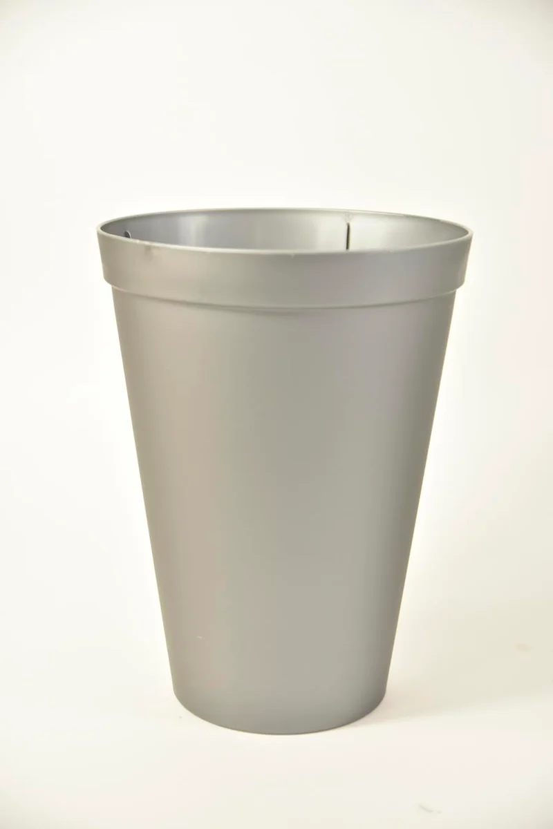 Gebrauchsvase Kunststoff grau 17 Liter Ø30x40cm