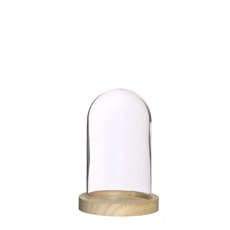 Windlicht conisch Julia S goud glas 9x9x9,5cm