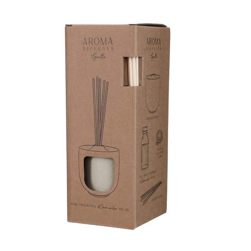Diffuser aardewerk Gentle groot Ø8,5 h.20 cm crème