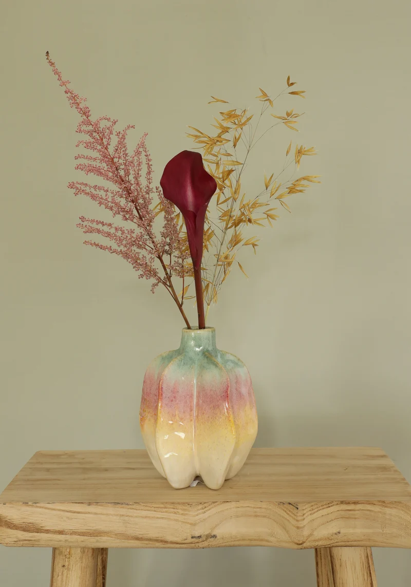 Rainbow Carambola Vase L.12 x B.11,4 x H.15,2 cm