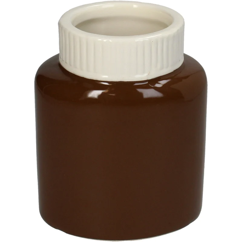 Planter Choco Spread Fine Earthenware Brown 11x8.8x13.5cm