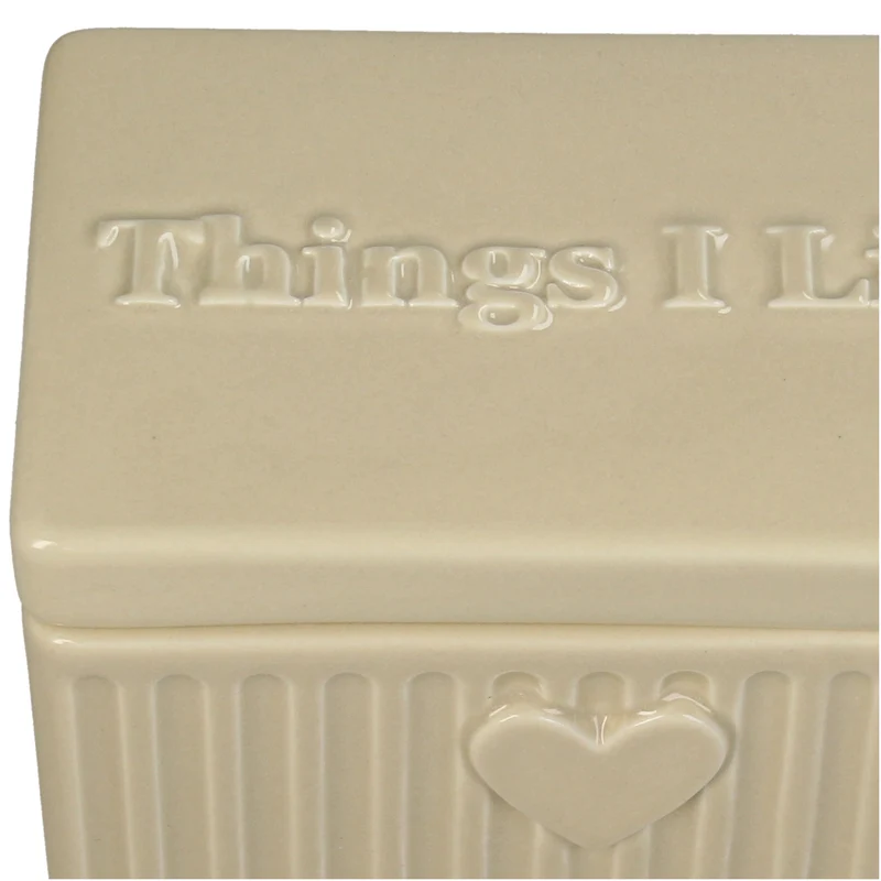 Keepsake Box Things I Like Dolomite Beige 15x9x9cm