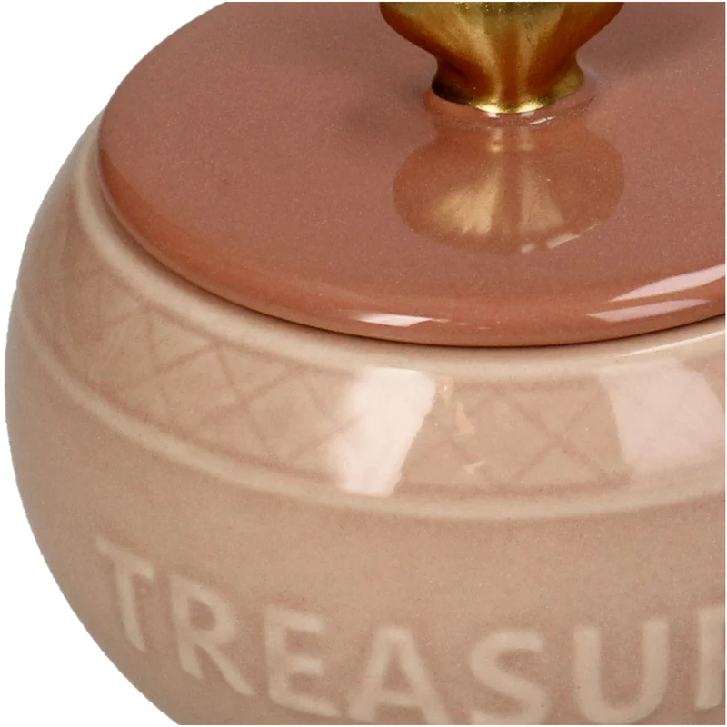 Keepsake Box Treasures Dolomite Pink 10x10x8.5cm